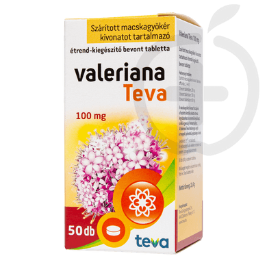 Valeriana TEVA 100 mg étrend-kiegészítő tabletta