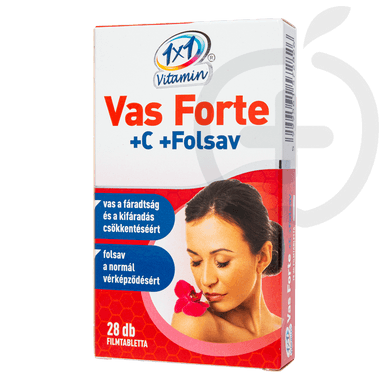 1×1 Vitamin Vas Forte + C-vitamin + Folsav filmtabletta 28 db
