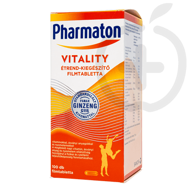 Pharmaton Vitality étrendkiegészítő filmtabletta