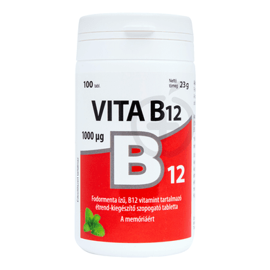 Vitabalans B12-vitamin 1000 mcg étrend-kiegészítő szopogató tabletta