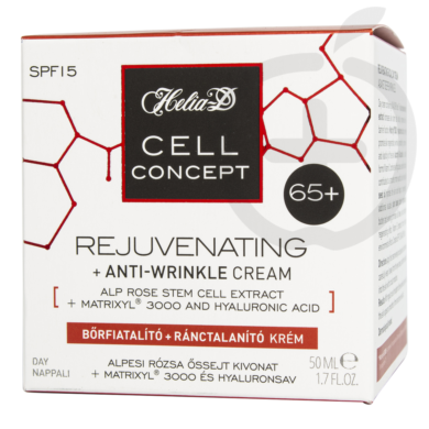 Helia-D Cell concept bőrfiatalító + ránctalanító nappali krém 65+ 50 ml