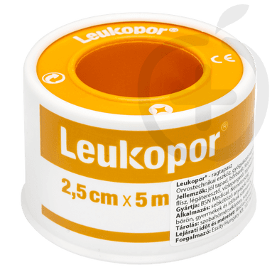 Leukopor ragtapasz 5 m x 2,5 cm