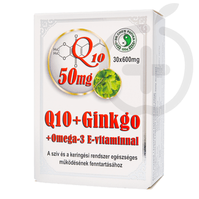 Dr. Chen Q10+Ginkgo+Omega-3+E-vitamin kapszula