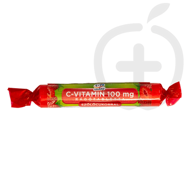 Vitaplus 1x1 Vitaday C-vitamin 100 mg eper ízű rágótabletta
