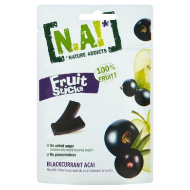 N.A! Fruit Sticks alma, fekete ribiszke és acai sűrített gyümöcspüréből-gyümölcsléből