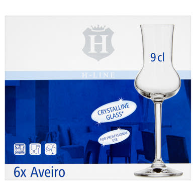 H-Line Aveiro pálinkás pohár 9 cl 6 db