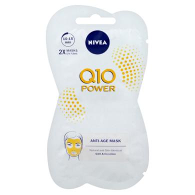 NIVEA Q10 Power ránctalanító arcmaszk 2 x