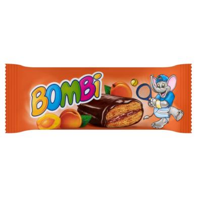 Bombi kakaós bevonómasszába mártott, sárgabarackos lekvárral töltött puszedli