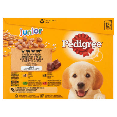 Pedigree kutya tasak MP junior aszpikos 12x100g
