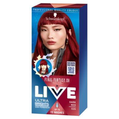 Schwarzkopf Live hajszínező  /026 sötét vörös