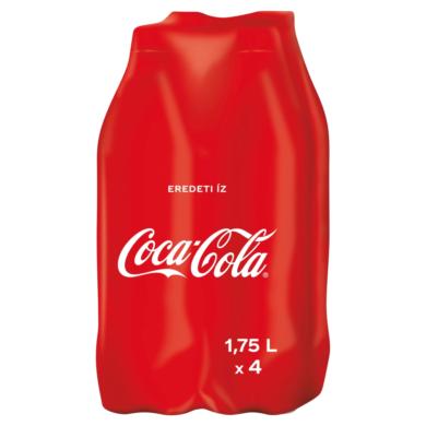 Coca Cola szénsavas üdítőital, 4x1,75 L