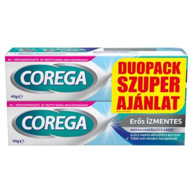 Corega műfogsorrögzítő ízmentes duopack 2*