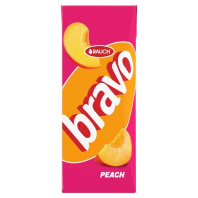 Rauch Bravo Select őszibarack gyümölcsital cukorral és édesítőszerekkel, C-vitaminnal