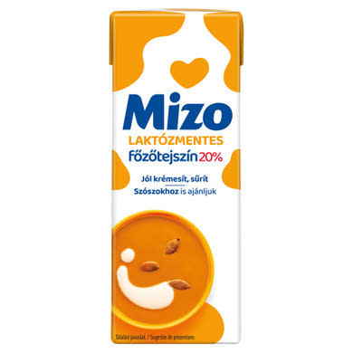 Mizo UHT laktózmentes főzőtejszín 20%
