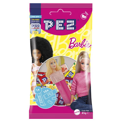 Pez gyümölcs ízű cukorka változó figurás adagolóval 10 x (85 g)