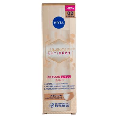 Nivea Luminous630 pigmentfoltok elleni CC fluid SPF30 /közepes árnyalat