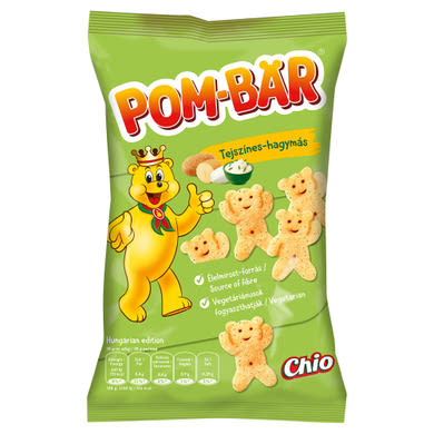 Pom-Bär tejszínes-hagymás ízű burgonyasnack