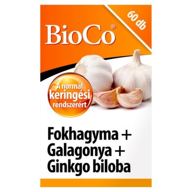 BioCo Fokhagyma+Galagonya+Ginkgo biloba tabletta 60 x 0,9 g (54 g)