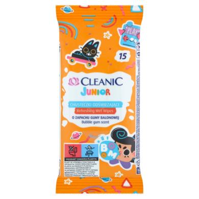 Cleanic Junior nedvesített frissítő törlőkendő