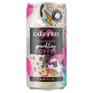 Cafe Frei vanília ízű kávés szénsavas ital koffeinnel