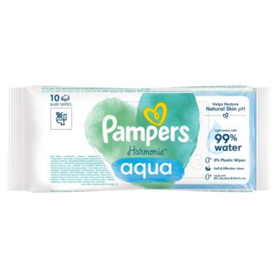Pampers Harmonie Aqua nedves törlőkendő, műanyagmentes