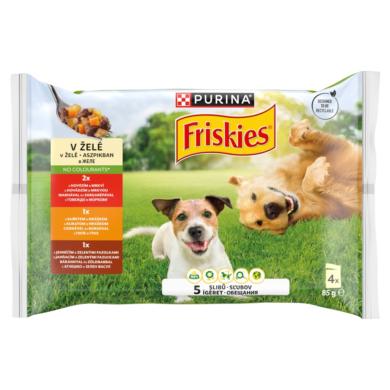 Friskies aszpikos alutasak kutyáknak 4x85g
