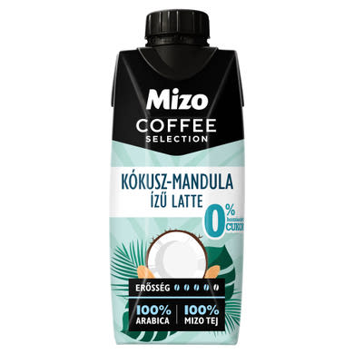 Mizo Coffee Selection UHT zsírszegény kókusz-mandula ízű latte