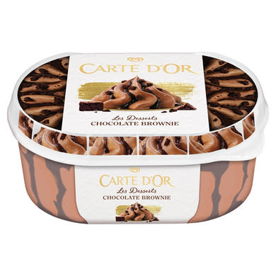 Carte D'Or Gelateria Chocolate Brownie csokoládés jégkrém brownie sütemény darabkákkal