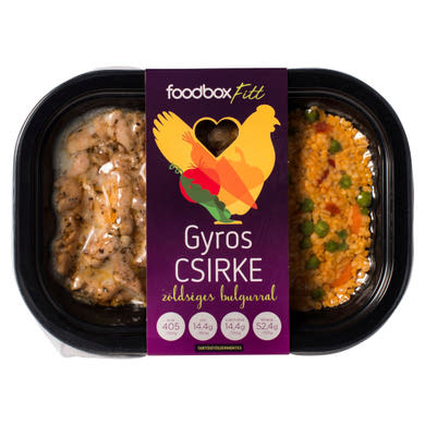 Foodbox Fitt gyros csirke zöldséges bulgurral