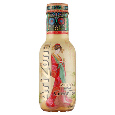 Arizona Zero Sugar zöld tea ízű szénsavmentes üdítőital, mézzel, édesítőszerekkel