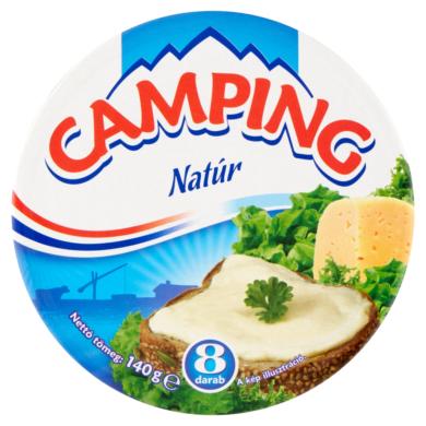 Camping natúr kenhető félzsíros ömlesztett sajt 8 db