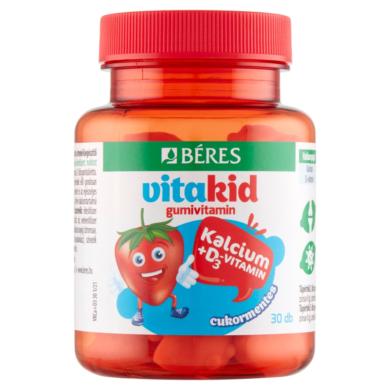 Béres VitaKid Kalcium+D3-vitamin cukormentes gumitabletta étrend-kiegészítő