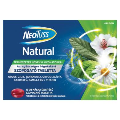 NeoTuss Natural szopogató tabletta