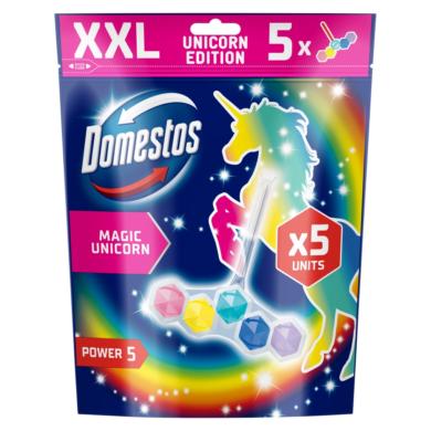 Domestos Power 5 Magic Unicorn WC-frissítő blokk 5 x