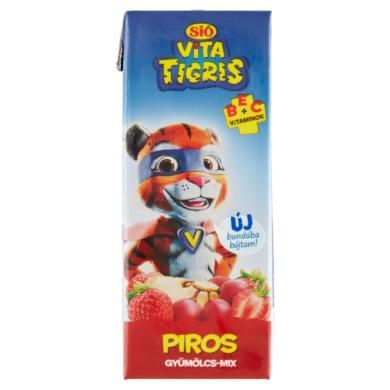Sió Vitatigris piros gyümölcs-mix vegyes gyümölcsital