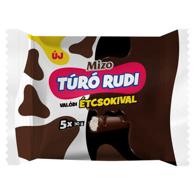 Mizo Túró Rudi natúr túródesszert valódi étcsokoládé bevonattal