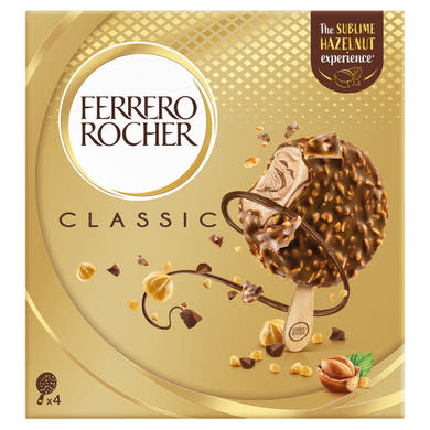 Ferrero Rocher  jégkrém, mogyorós ízű 4 db