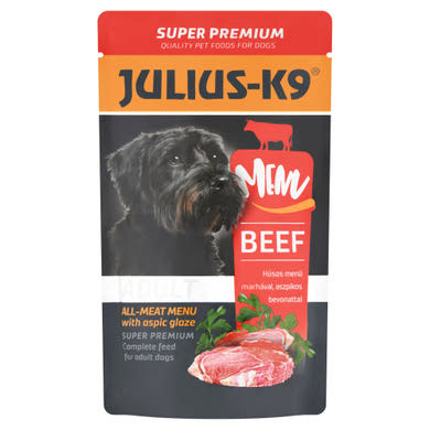 Julius-K9 Super Premium teljes értékű eledel felnőtt kutyák számára marhával