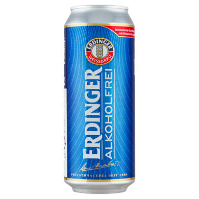 Erdinger Alkoholfrei bajor világos szűretlen alkoholmentes búzasör 0,5 l