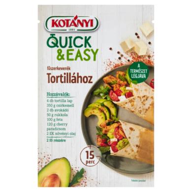 Kotányi Quick & Easy fűszerkeverék tortillához