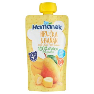 Hamánek gyümölcspüré körte,banán 4 hónapos kortól