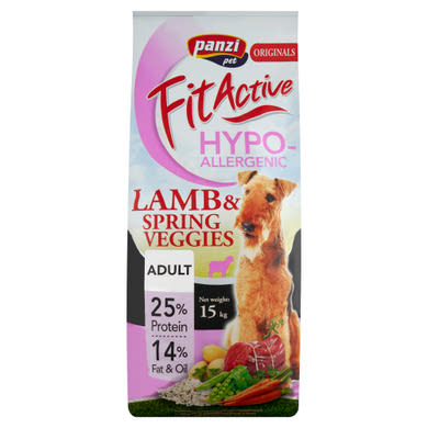 Panzi Fit Active Adult Hypoallergenic bárány teljesértékű eledel felnőtt kutyák részére
