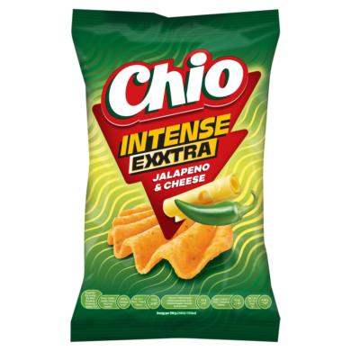 Chio Exxtra Intense sajt és jalapeño chili ízű csípős burgonyachips