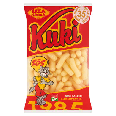 Liza Snack Kuki gluténmentes sós extrudált kukoricapehely