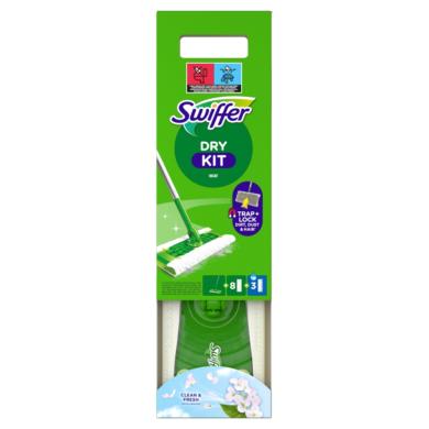 Swiffer Sweeper Kezdőkészet: 1 db Felmosó, 8 db Száraz És 3 db Nedves Felmosókendő Utántöltő