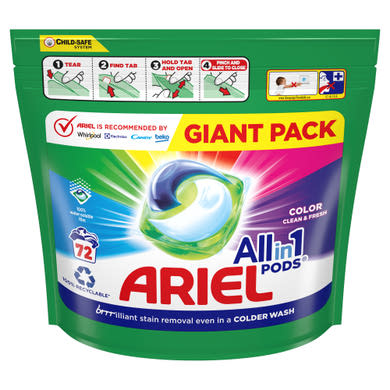 Ariel All-in-1 PODS Color Clean & Fresh Folyékony Mosószerkapszula
