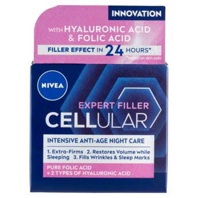 NIVEA Hyaluron Cellular Filler feszesítő éjszakai arckrém