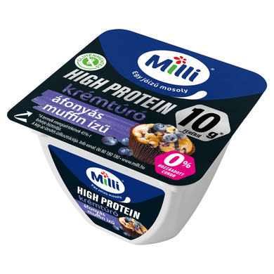 Milli Krémtúró proteines áfonyás muffin ízű 150g