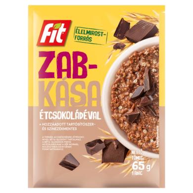 Fit zabkása étcsokoládéval