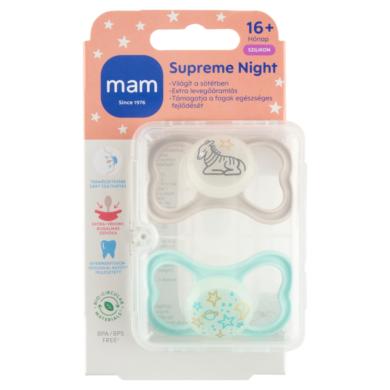 MAM Supreme Night szilikon alvócumi 16 hónapos kortól